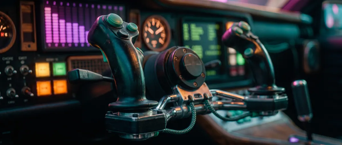 Shot 12 · Close-up on the controls